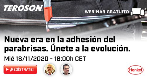 TEROSON webinar gratuito adhesión de lunas parabrisas noviembre 2020