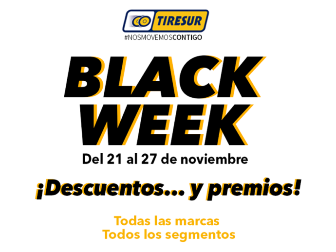 Tiresur lanza Black Week 2022 con descuentos sorteos y regalos