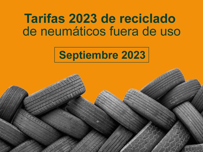 TNU modifica tarifas de gestión de neumáticos fuera de uso septiembre 2023