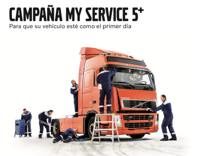 Volvo Trucks campaña de mantenimiento My Service 5+