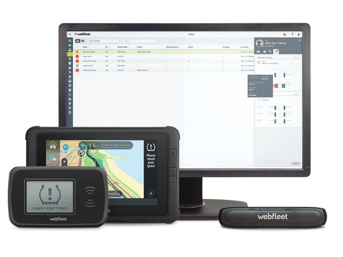 Webfleet TPMS sistema integrado de monitoreo de neumáticos para vehículos comerciales