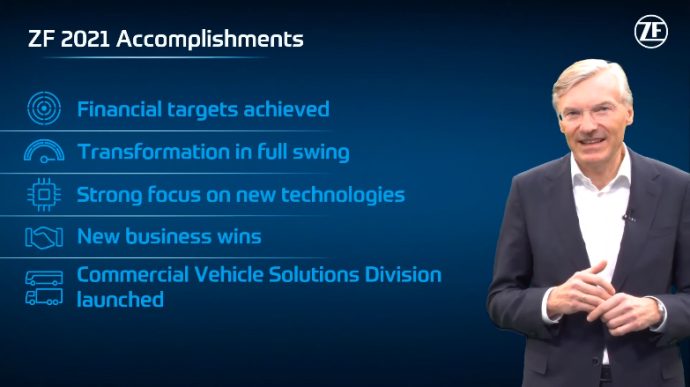 Wolf-Henning Scheider CEO de ZF presenta resultados de 2021