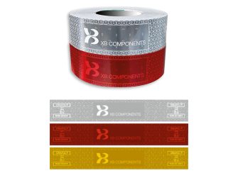 XB Components ofrece cintas para señalización de vehículos personalizables