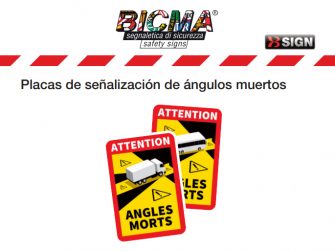 XB, distribuidor de las placas de señalización de ángulos muertos BICMA