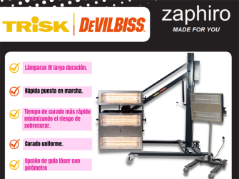 Zaphiro incorpora a su catálogo la marca de infrarrojos Trisk-DevilBiss