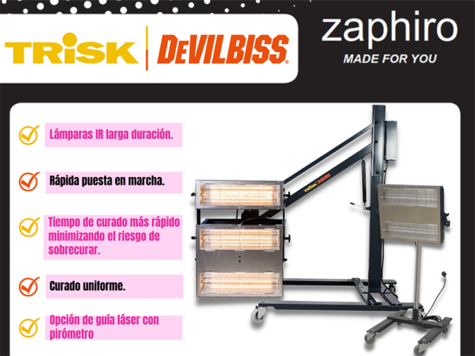 Zaphiro incorpora al catálogo marca de infrarrojos Trisk-DevilBiss